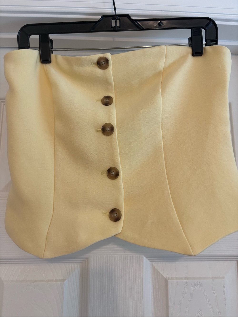 Express Butter Yellow Button-Front top